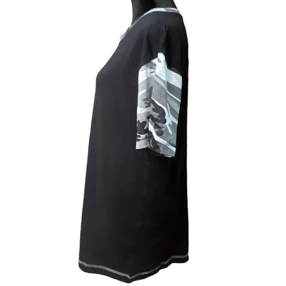 Code Five Men's Black/Camo Short Sleeve Tee Shirt Top Medium 100% Cotton - Picture 6 of 13